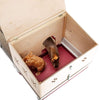 Oversized Rabbit Cage with Log Cabin Extension Deluxe Rabbit Villa